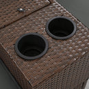 Alora Premium Outdoor 2-Seater Patio Daybed With Foldable Awning, Cushions, And Rattan Frame (SAK90233)