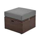 Alora Premium Outdoor 2-Seater Patio Daybed With Foldable Awning, Cushions, And Rattan Frame (SAK90233)