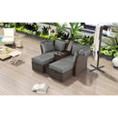 Alora Premium Outdoor 2-Seater Patio Daybed With Foldable Awning, Cushions, And Rattan Frame (SAK90233)