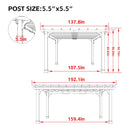 Alora Premium Outdoor Cedar Wood Pergola With Slatted Roof (SAK87024)