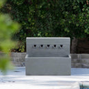 Alora Premium Outdoor Contemporary Modern Rectanglar Decorative Water Fountain, Gray (SAK09215) by SAKSBY WHOLESALE