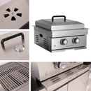 Premium Outdoor Kitchen With 32-Inch 60K BTU Built-In Stainless Steel LPG Gas Grill, Door And Drawer Combo And Stainless Steel Ice Box (SAK98661)