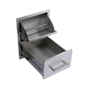 Premium Outdoor Kitchen With 32-Inch 60K BTU Built-In Stainless Steel LPG Gas Grill, Door And Drawer Combo And Stainless Steel Ice Box (SAK98661)