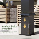 Alora Premium Gray Outdoor Metal Pergola With Louvered Roof And Drainage System (SAK76143) by SAKSBY WHOLESALE