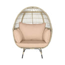 Alora Premium 57-Inch Oversized Rattan Patio Egg Lounge Chair Basket With Cushions (SAK91684)