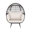 Alora Premium 57-Inch Oversized Rattan Patio Egg Lounge Chair Basket With Cushions (SAK91684)
