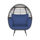 Alora Premium 57-Inch Oversized Rattan Patio Egg Lounge Chair Basket With Cushions (SAK91684)
