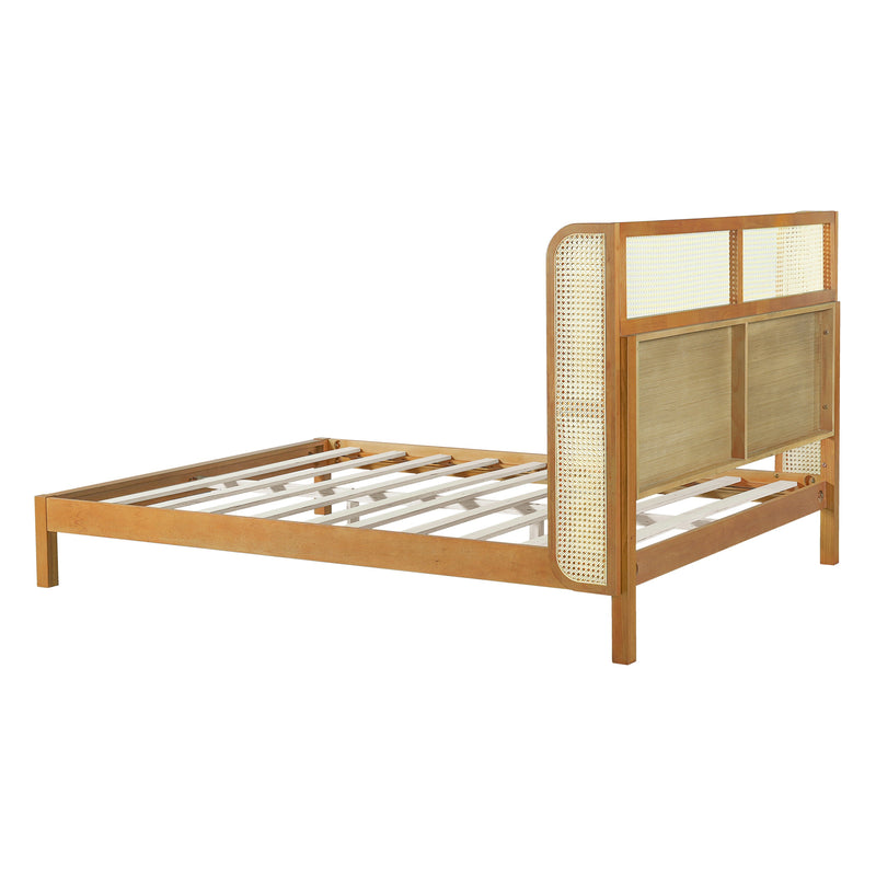 Premium Rubber Wood Platform Queen Bed Frame with Headboard, photo 11 of 13