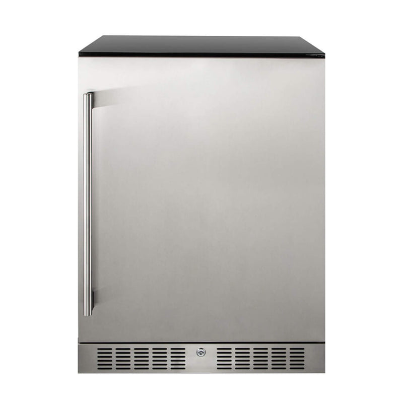 Premium Single Door Stainless Steel Built-In Wine Beverage Undercounter Refrigerator, 5.3 Cu.Ft. (SAK95276)