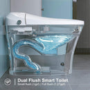 Nuvia Premium Smart Heated Tankless Bidet Toilet With Dual Flush System (SAK10485)