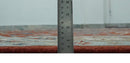 Rust Blue Beige Wool Area Rug - Hand Knotted Traditional Heriz