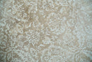 Premium Style Floral Traditional Ikat Large Design Camel and Ivory 5.6x7.9 Hand loom Viscose Area Rug
