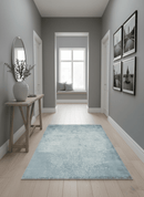 Premium Style Silver and Gray Traditional Medallion 5x8 Hand loom Viscose Area Rug