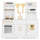 Pretend Play Kitchen for Kids with Coffee Maker-White by LJGDeals