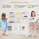 Pretend Play Kitchen for Kids with Coffee Maker-White by LJGDeals