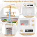 Pretend Play Kitchen for Kids with Coffee Maker-White by LJGDeals
