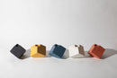 Cube Candlestick Holder | Cobalt Terrazzo