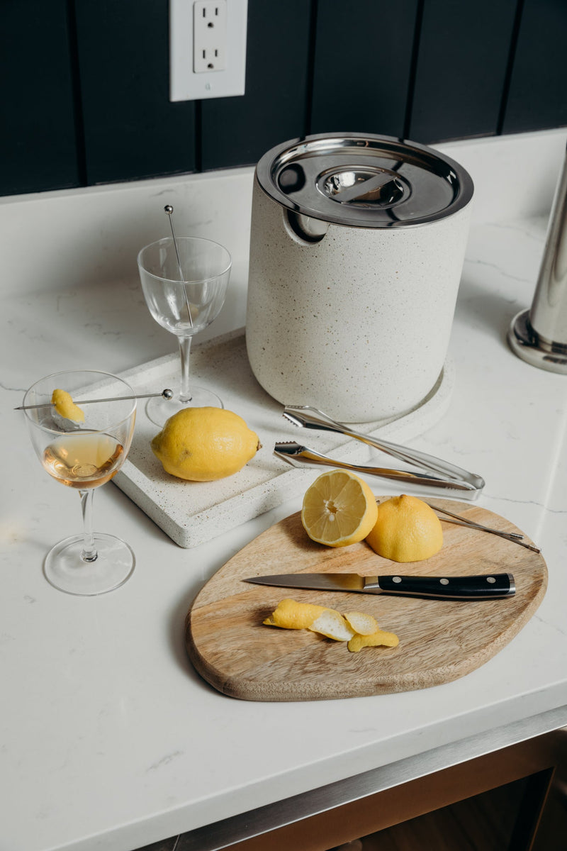 Ice Bucket | White Terrazzo