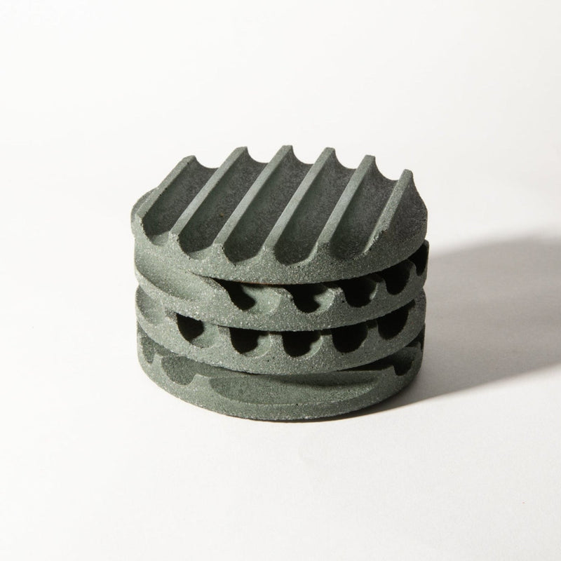 Coaster Set | Dark Green Terrazzo