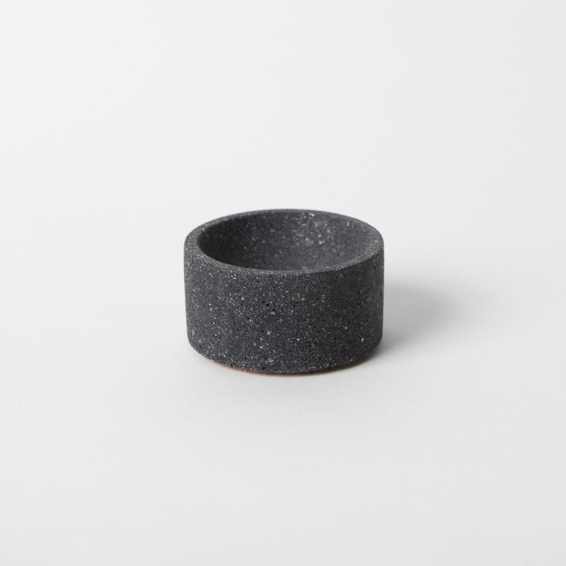 Round Incense Holder | Black Terrazzo