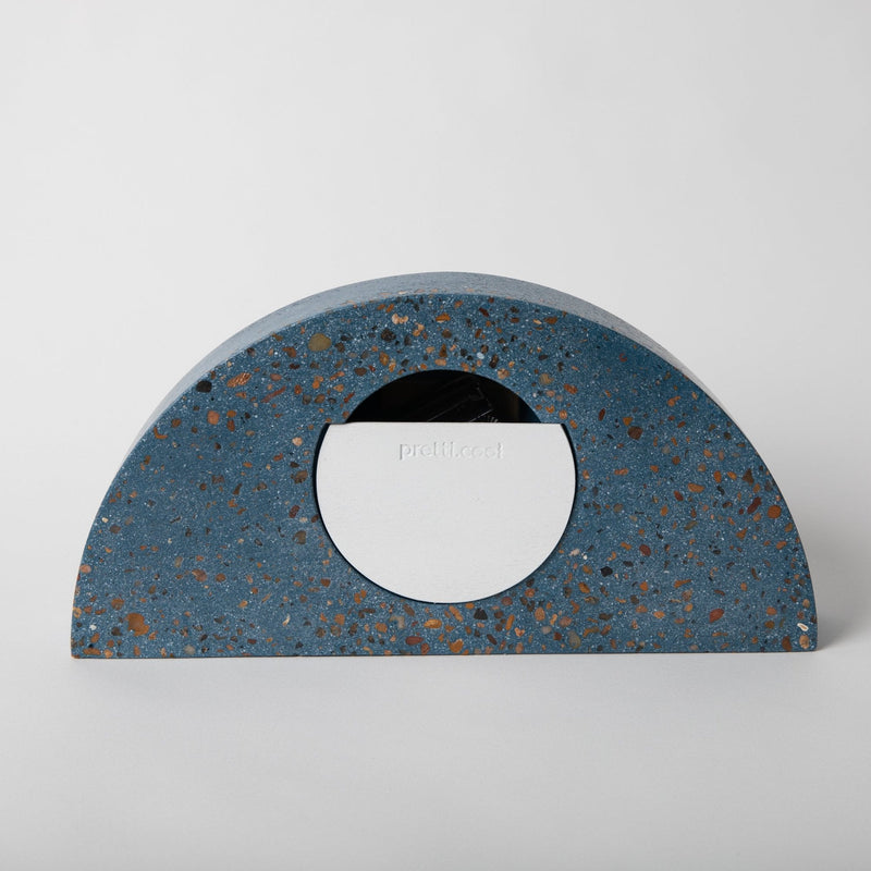 Mantle Clock | Cobalt Terrazzo