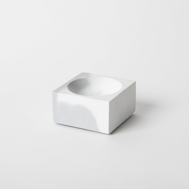 Square Incense Holder | Grey & White