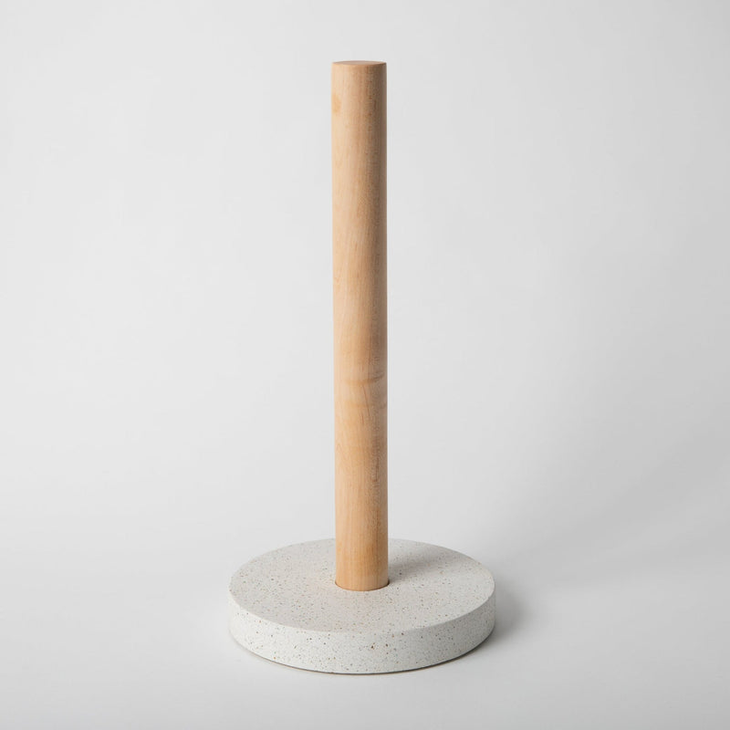 Paper Towel Holder | White Terrazzo
