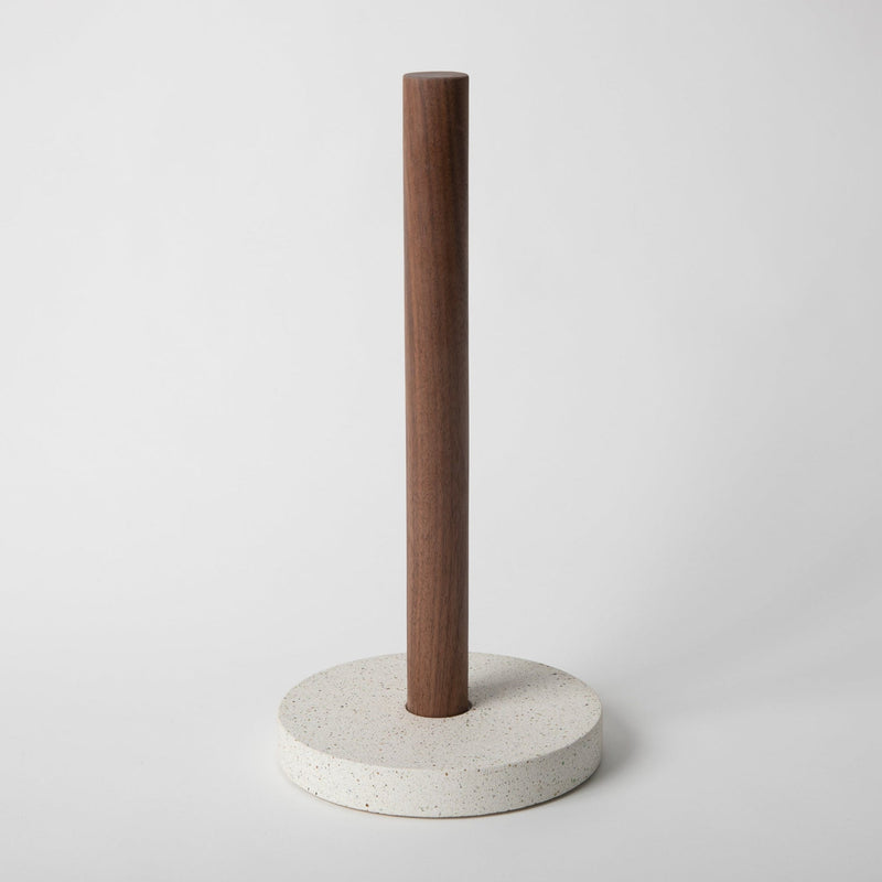Paper Towel Holder | White Terrazzo