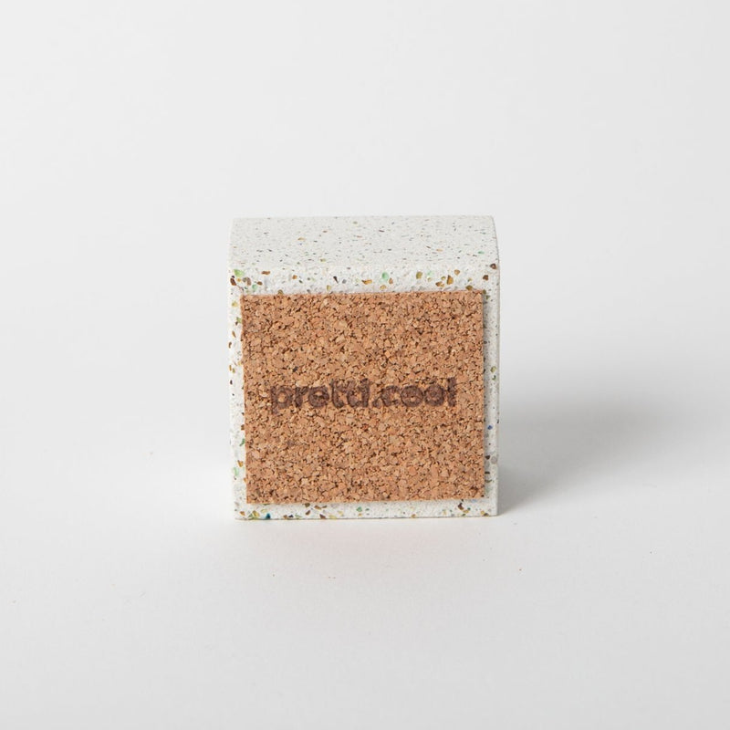Square Incense Holder | White Terrazzo