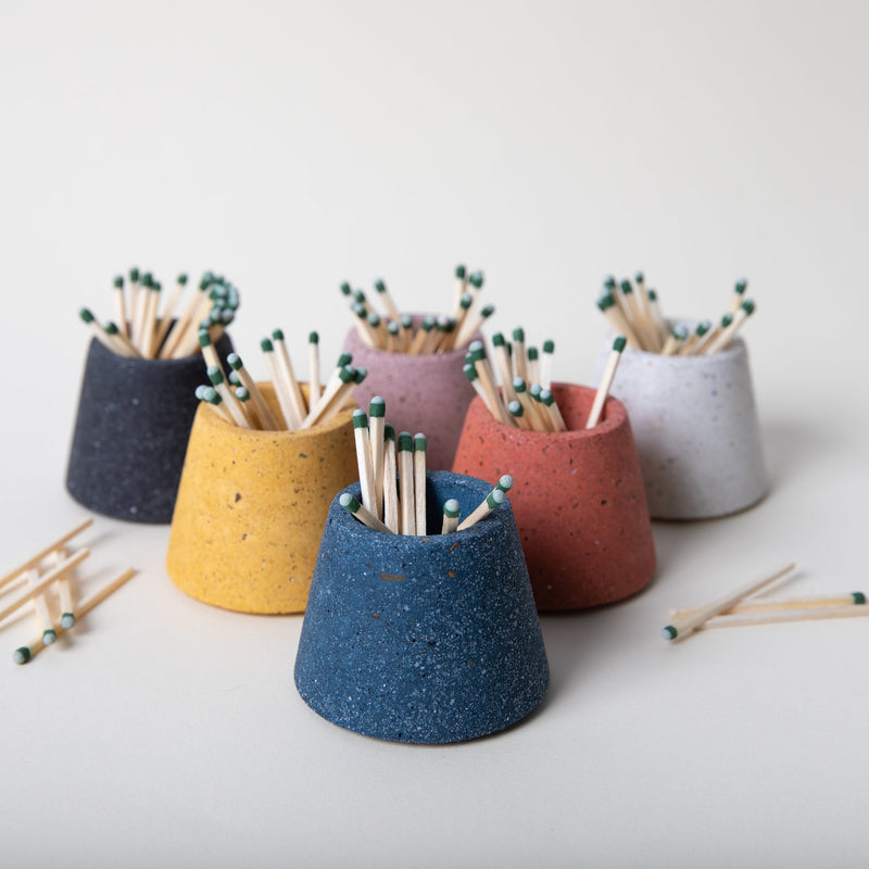 Matchstick Holder | Cobalt Terrazzo