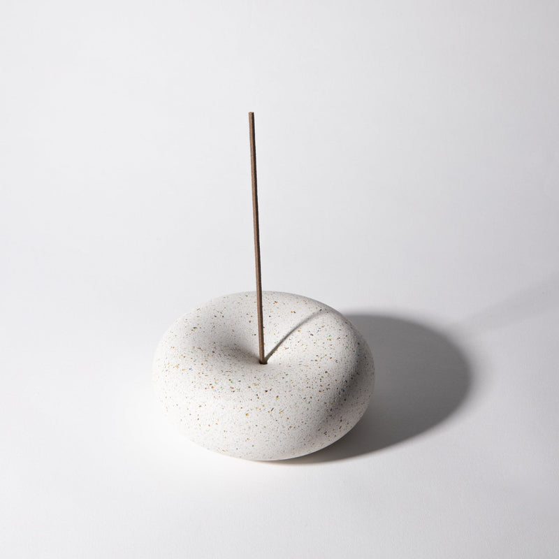 Bubble Incense Holder | White Terrazzo