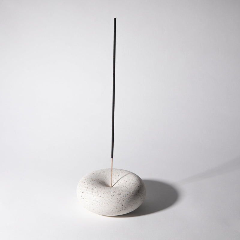 Bubble Incense Holder | White Terrazzo