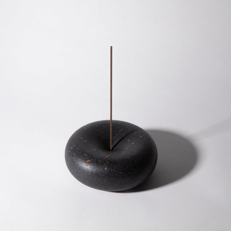 Bubble Incense Holder | Black Terrazzo