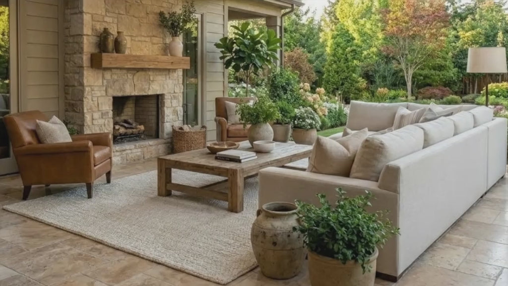 Mina Rustic Travertine Tumbled Pavers