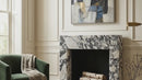 Calacatta Viola Marble Fluted Fireplace Mantel Polished (L)36" (H)40" (D)2.5"