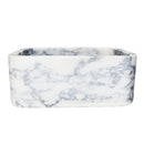 Calacatta Viola Marble Wall-mounted Natural Stone Rectangular Sink (W)12" (L)18" (H)7"