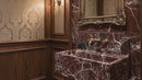 Rosso Levanto Marble Wall-mount Bathroom Sink with 11" Backsplash (W)16" (L)30" (H)12"