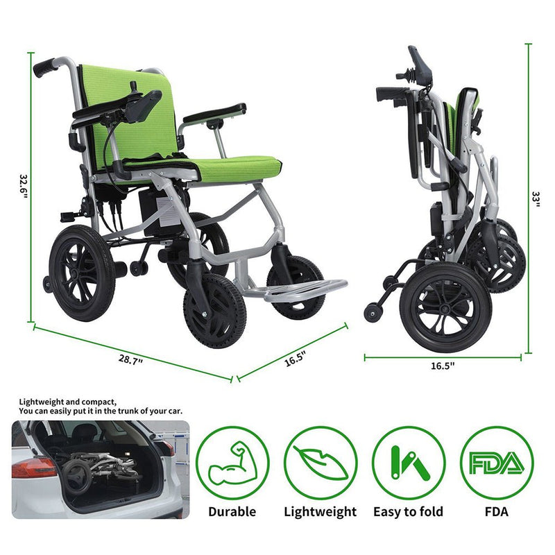 Pride D3-C 24V/10AH Electric Motorized Folding Wheelchair, 300W (SAK97523)