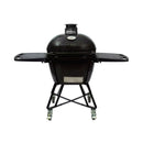 Primo Oval Large 300 All-In-One Ceramic Kamado Grill W/ Cradle, Side Shelves & Stainless Steel Grates [PGCLGC] (SAK21293) by SAKSBY.com