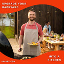 Primo Oval Large 300 All-In-One Ceramic Kamado Grill W/ Cradle, Side Shelves & Stainless Steel Grates [PGCLGC] (SAK21293) by SAKSBY.com