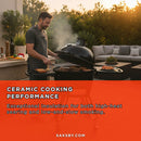 Primo Oval Large 300 All-In-One Ceramic Kamado Grill W/ Cradle, Side Shelves & Stainless Steel Grates [PGCLGC] (SAK21293) by SAKSBY.com