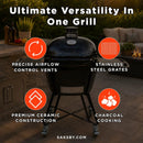 Primo Oval XL 400 All-In-One Kamado Charcoal Grill [PGCXLC] (SAK19358) by SAKSBY.com