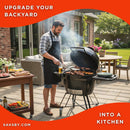 Primo Oval XL 400 All-In-One Kamado Charcoal Grill [PGCXLC] (SAK19358) by SAKSBY.com
