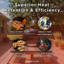Primo Oval XL 400 Ceramic Kamado BBQ Grill W/ Stainless Steel Grates [PGCXLH] (SAK23100) by SAKSBY.com