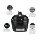 Primo Oval XXL All-In-One Ceramic Charcoal Grill [PGCXXLC] (SAK86742) by SAKSBY WHOLESALE