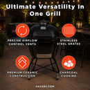 Primo Oval XXL All-In-One Ceramic Charcoal Grill [PGCXXLC] (SAK86742) by SAKSBY WHOLESALE