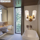 GobekUsa Prism Crystal Wall Sconce with 1/2 Lights - Brass Mount for Corridors