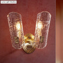 GobekUsa Prism Crystal Wall Sconce with 1/2 Lights - Brass Mount for Corridors