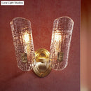 GobekUsa Prism Crystal Wall Sconce with 1/2 Lights - Brass Mount for Corridors