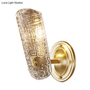 GobekUsa Prism Crystal Wall Sconce with 1/2 Lights - Brass Mount for Corridors